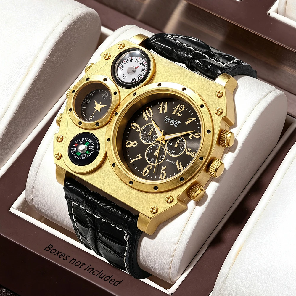 1Pc Fashionable Men's Quartz Watch, Round Dial, Suitable For Formal And Casual Occasions, Luxurious Business Watch
