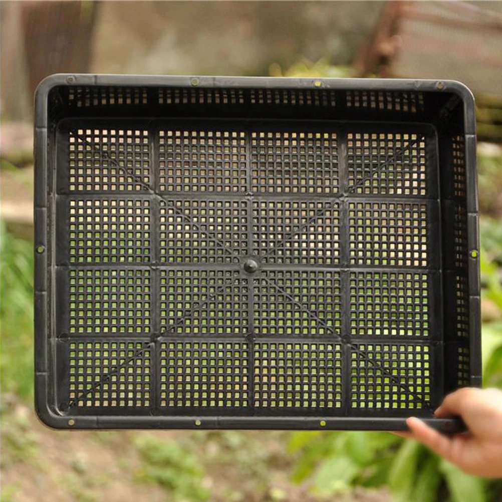 

20pcs Sprouter Tray Rectangular Vegetable Bud Pot Planting Plate Small Square Finishing Box with Dish+ Lid+ Tray for G
