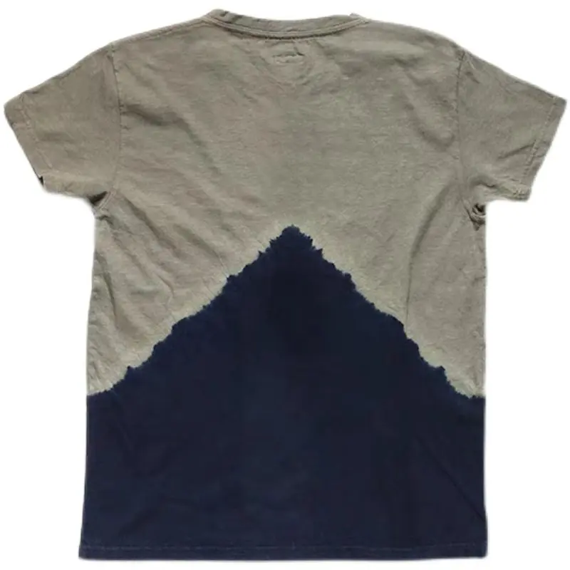 KAPITAL's New Hirata Kazuhiro Short Sleeved Batik Washed Tees Men's and Women's Fuji Mountain Printed