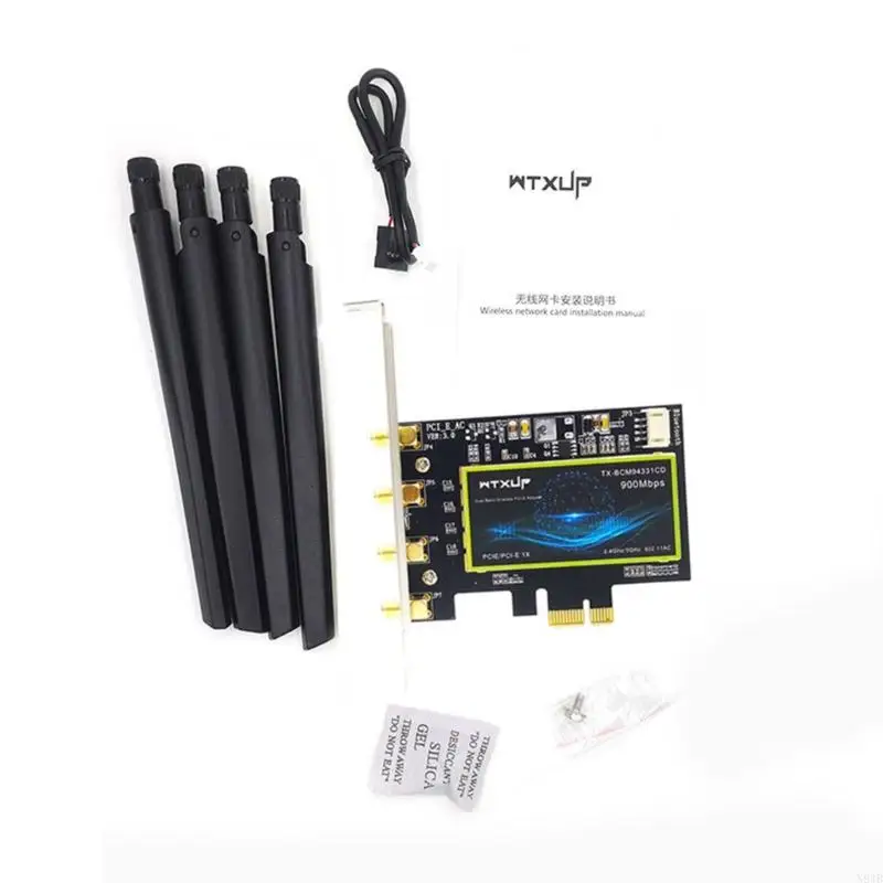 N84B BCM94331CD Adattatore WiFi Wifi Dual Band PCIE 1x Scheda rete PC desktop Desktop