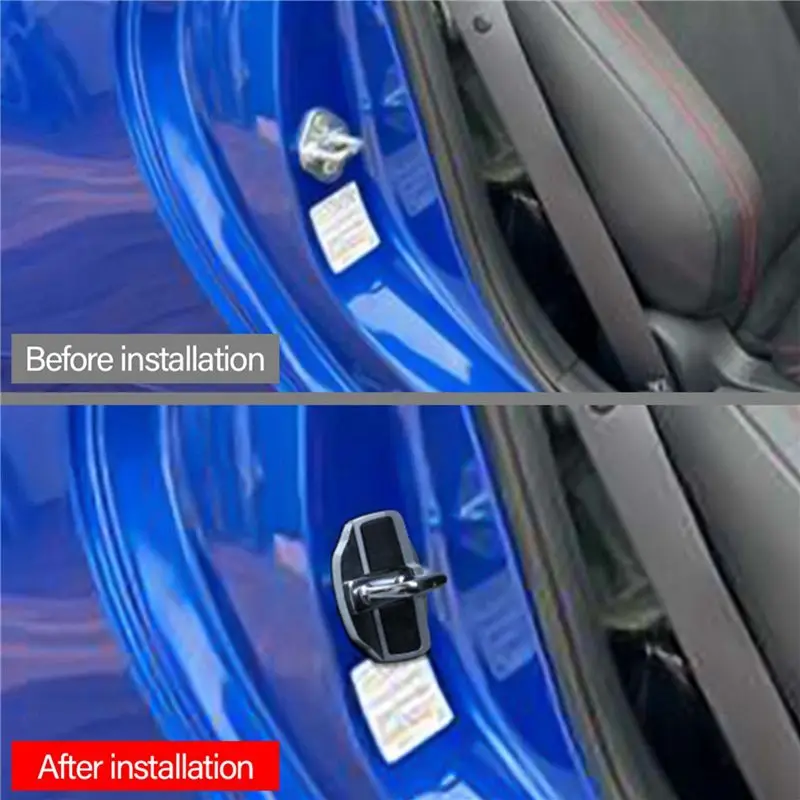 A03Z-12 Set TRD Door Stabilizer Door Lock Protector Latches Cover For Subaru All Series BRZ XV Forester Legacy Outback WRX
