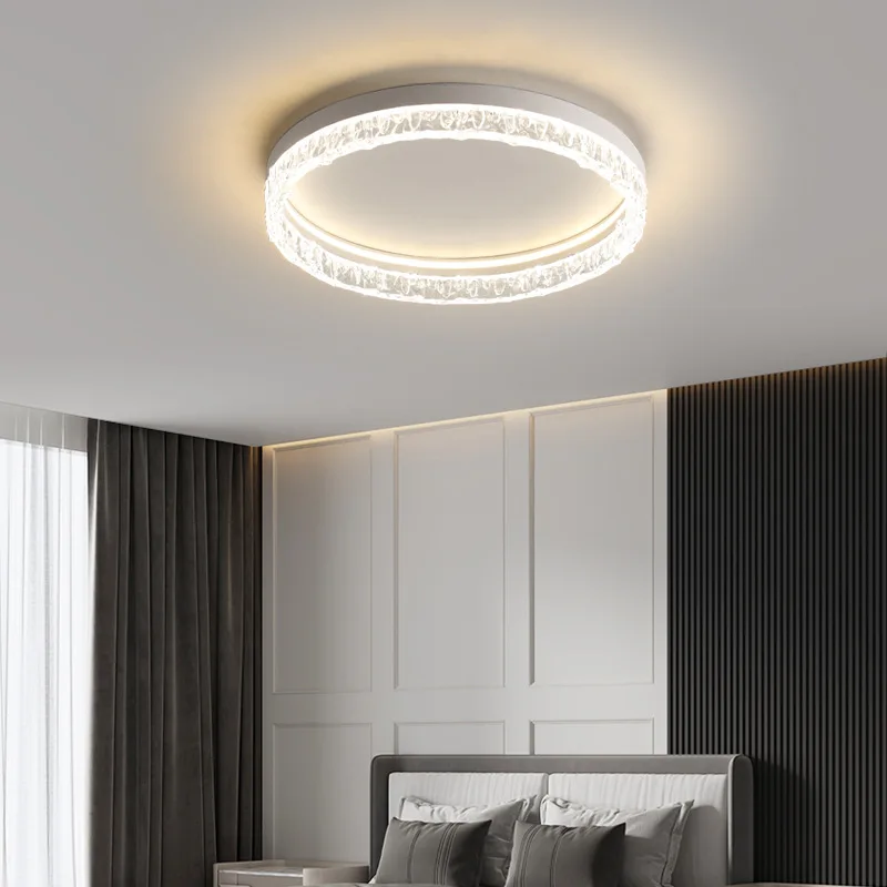 Modern Simple Led Ceiling Lamps Led Luminarias Acrylic Circle Living Room Bedroom Mounted Lights Lighting Decor Fixtures