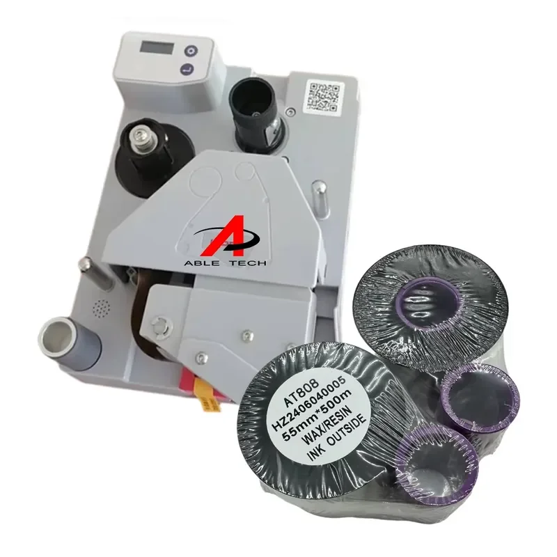 Heat transfer overprint valid period color ribbon coder for pillow packaging 24mm printer Tto