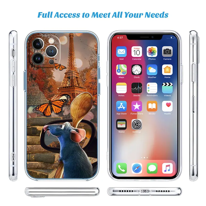 ED17 Disney Ratatouille Phone Case for Motorola Moto G40 G04 G05 One Ace Action  Fusion + Plus Hyper Macro Vision Zoom view 6