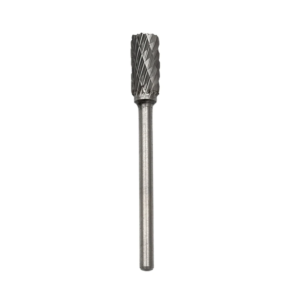 

For metalwork Burrs 1 8 Shank 3mm Shank Carbide Carving Bit Deburring Die Grinder Rotary Drill Silver