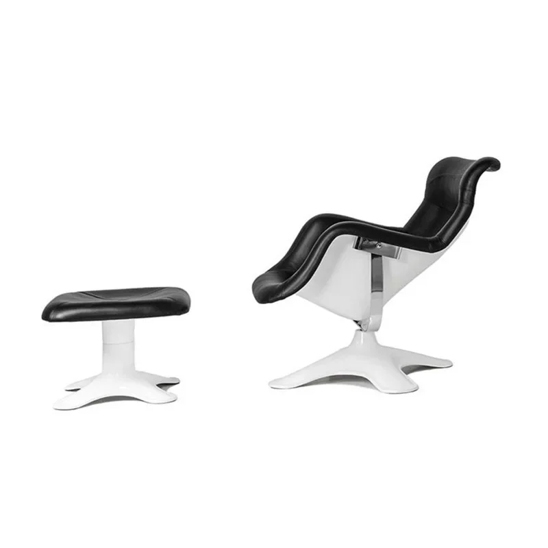 Apartment model room designer lazy sofa chair fiberglass recliner can sit and lie down shopping mall villa sofa chair