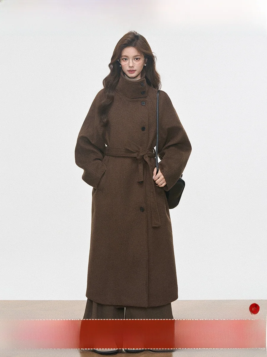 

Шерстяное пальто Westayone, женское осенне-зимнее пальто средней длины премиум-класса, новинка 2022, Sli Commute Sle Long Sve на одной пуговице