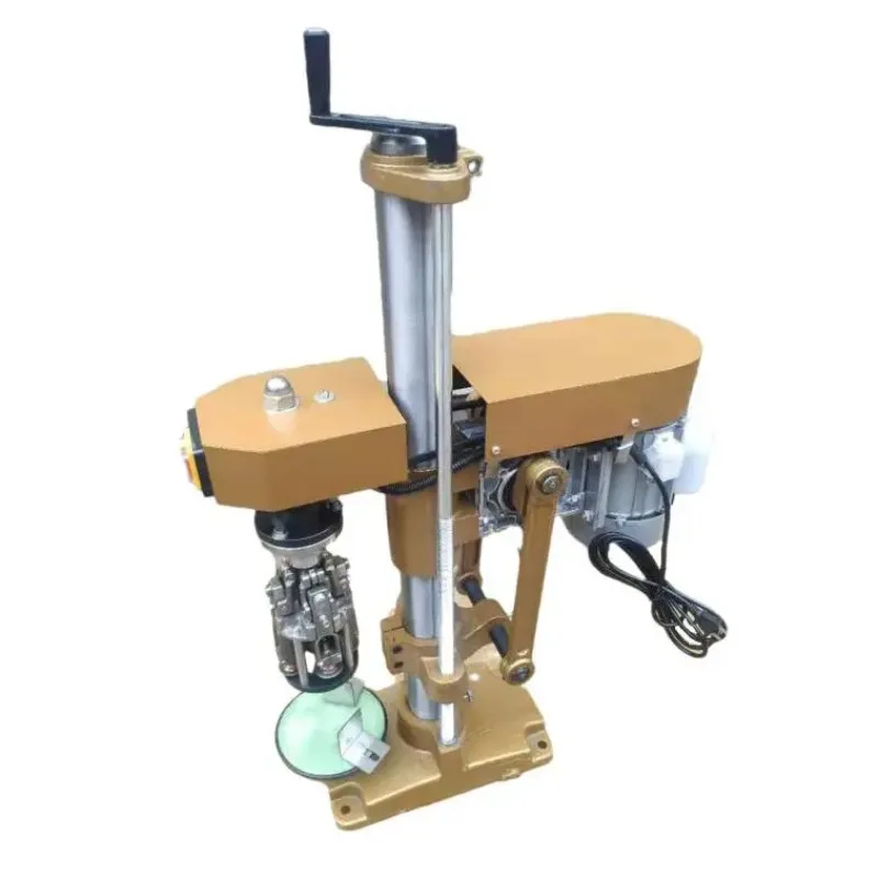 Semi-Automatic ROPP Cap Applicator Machine for Olive Oil Wine Aluminum Screw Caps Twist off Metal Bottle Capping Closing