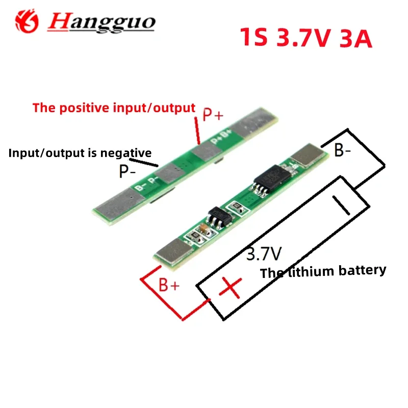 10PCS/Lot Original and brand new  1S 3.7V 3A /4A   li-ion BMS PCM Battery protection board Pcm For 18650 Lithium ion li Battery