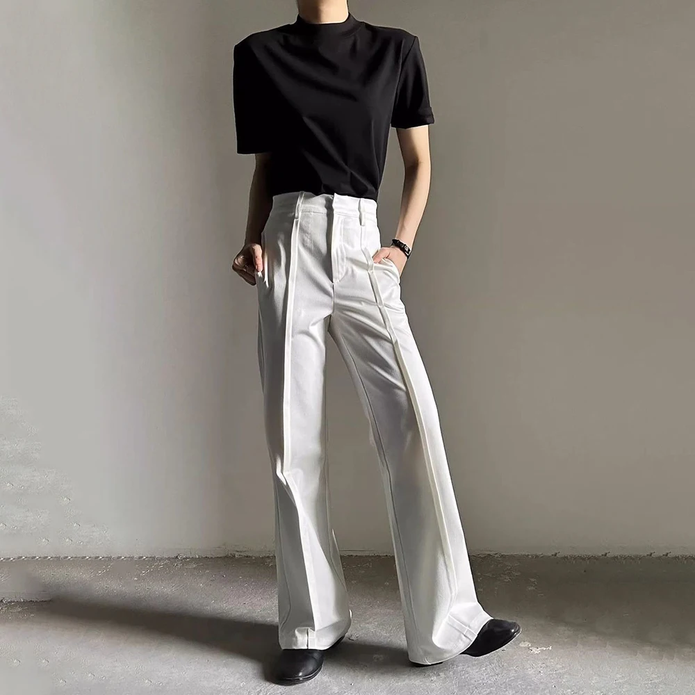 Winter New Arrival Men's Solid Color Long-Sleeved Shirt and Trousers French Retro Fashion High Street Loose Niche Men's Clothing