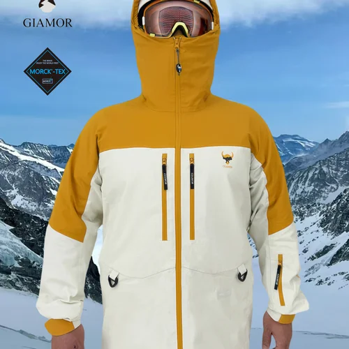 GIAMOR 남성용 Morck-Tex 기능성 스키 바지, 스노우보드에 적합한 통기성 보온 작업복, 눈보라 방지  Best5