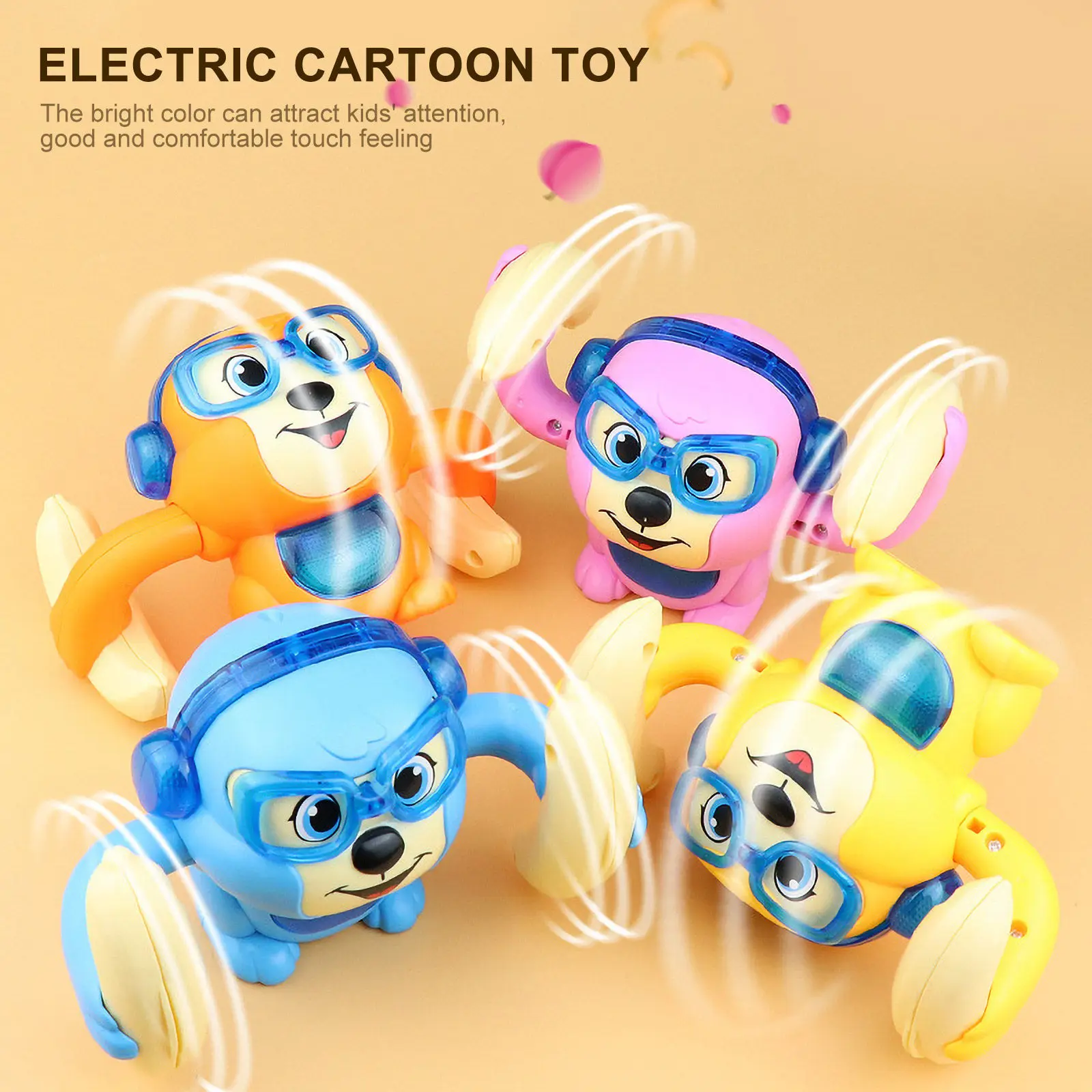 

Электрическая интерактивная обучающая игрушка-обезьянка с голосовым управлением, светом и музыкой, для развития моторики и раннего обучения детей