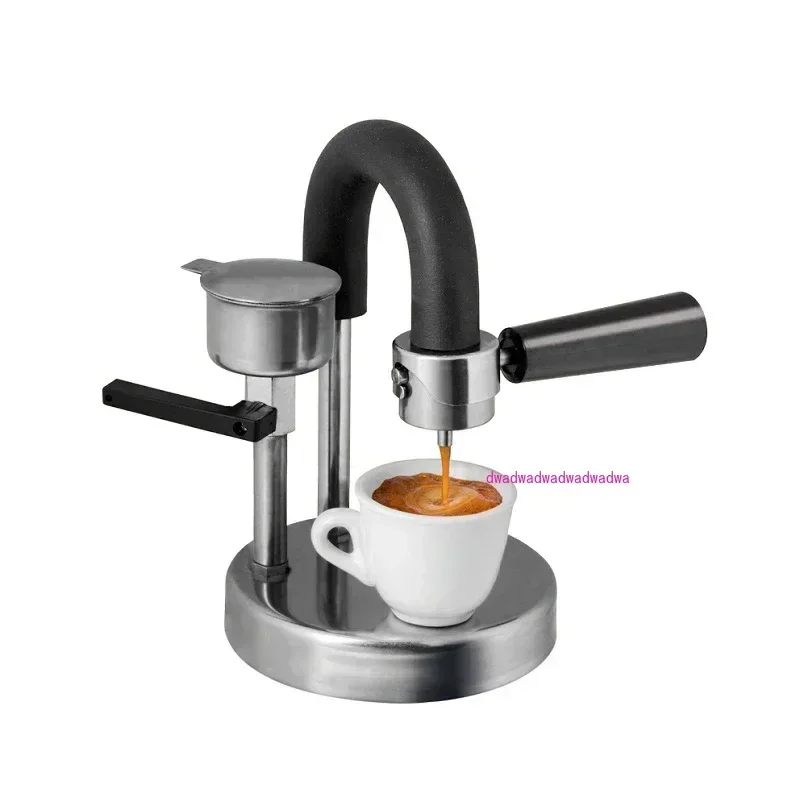 Italian Handmade Coffee Machine Portable Mini Espresso Coffee Pot Can Be Heated By Gas Stove For Outdoor Home Office