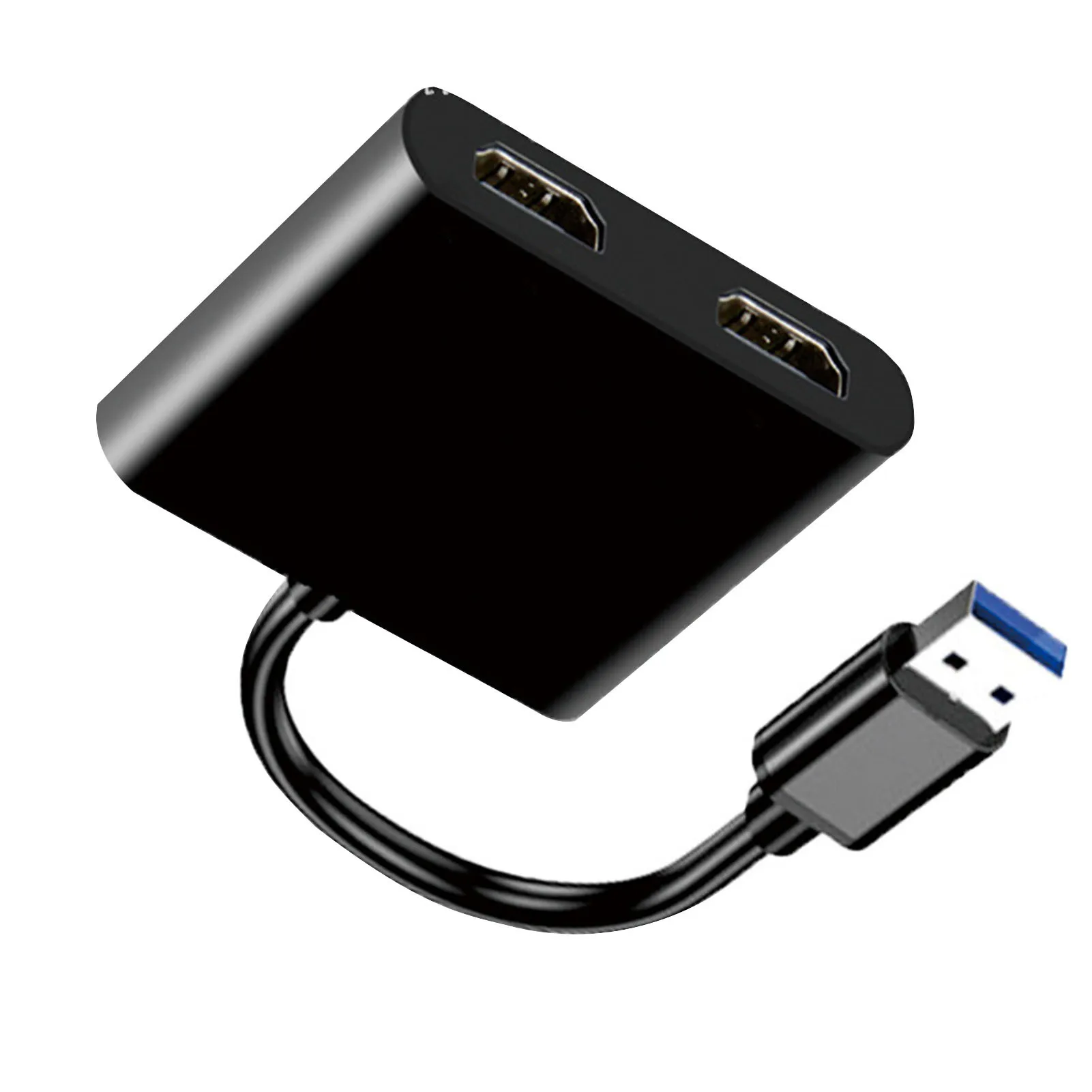 USB 3 0 To Dual HDMI-compatible Adapter Easy to Use Wide Compatibility for Most Operating Systems