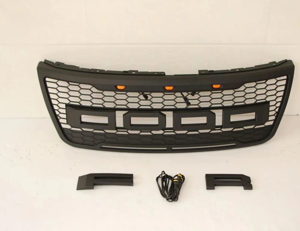 2012 Explorer Abs Grills Fit For Explorer 2013 2014 2015 Racing Grills Mesh Grill Auto Accessories Car Parts