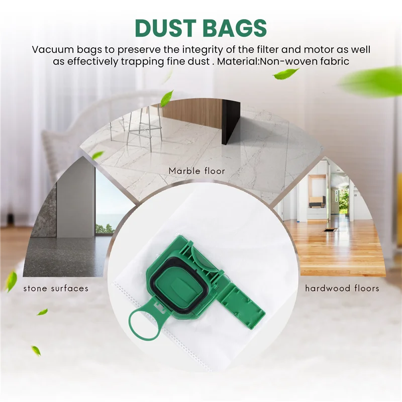 -ABZD لمجموعة حقيبة المكنسة الكهربائية Kobold المتوافقة مع Vorwerk Kobold VK140 VK150