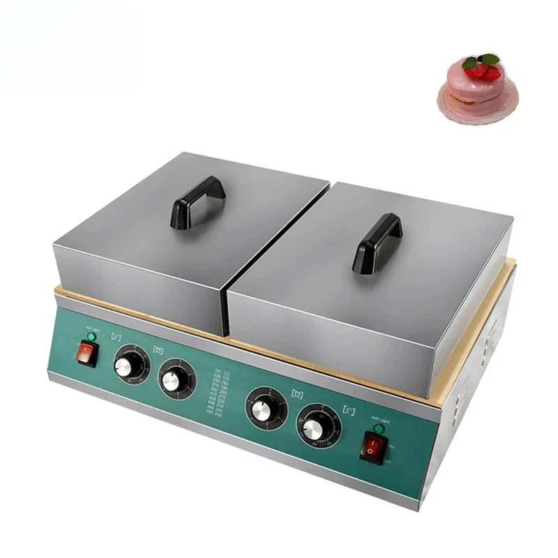 Commercial Household Dualhead Digital Temperature Control Electric Souffle Waffle Maker Machine Fluffy Souffle Machine