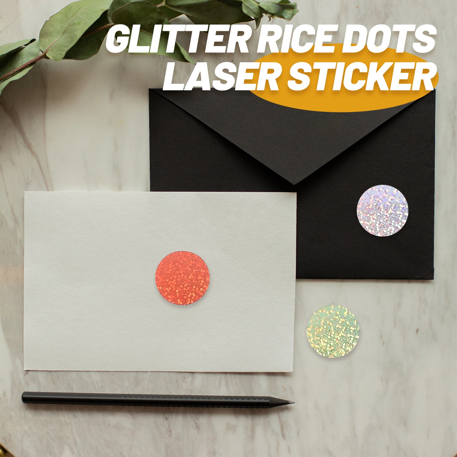 

2 Rolls Sequin Stickers Label Seal Sequins for Envelopes Labels Sealing Notes Gift