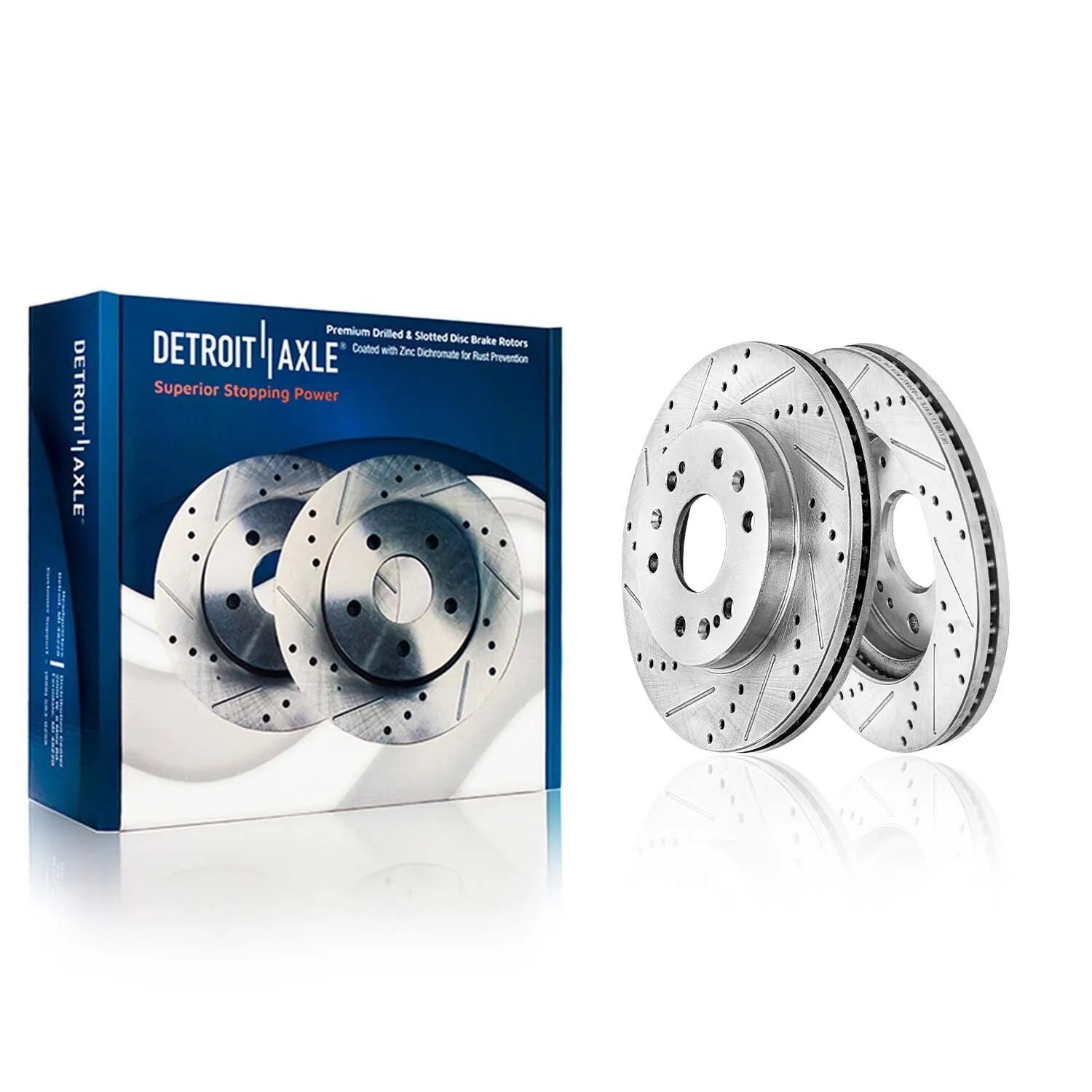 Front Drilled Rotors & Brake Pads – Chevy/GMC 3