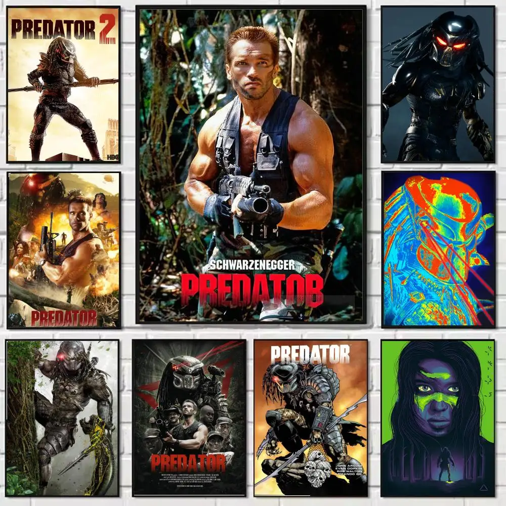 الكلاسيكية فيلم الرعب المفترس اللوحة الخط قماش المشارك: تجعد الحرة للماء دائم جميع الفضاء جدار ديكور