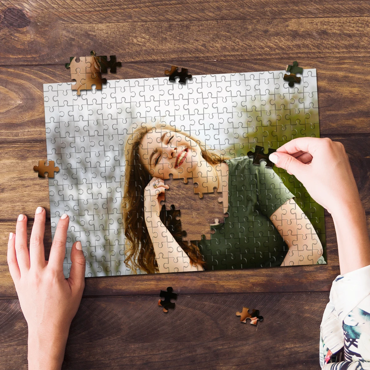 35/300/500/1000pcs Personalized Custom Photo Puzzle photo Personalised Gift Idea