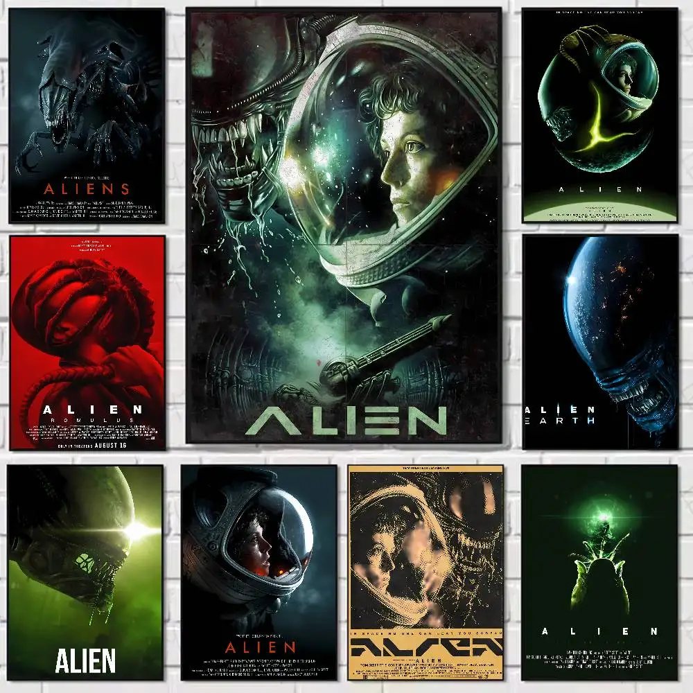 Alien Movie Poster Posters Decorative Paintings Study Bedroom Bar Background Wall Murals Gifts