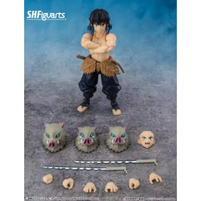 【In Stock】Bandai SHF Demon Slayer Blade Mouth Pingyi Assist Beast Breath Pig Head Mobile Figure Gift Collection Hobbies