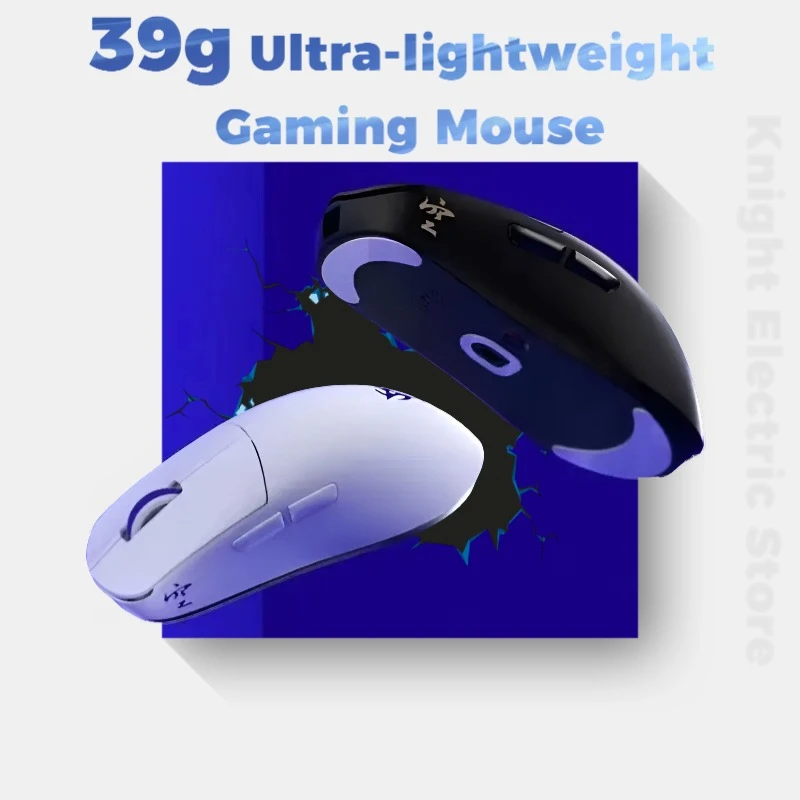 

NINJUTSO Sora V2 39g Сверхлегкая игровая мышь 2,4G Беспроводное и проводное соединение 26000 точек на дюйм Pixart PAW3395 80 часов Battre Life