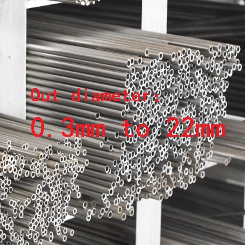 1PC 304 Stainlessy Steel Tubes Steel Round Pipes Straight Tube OD 0.3-15 16 17 18 19 20 21 22mm Length 100mm 250mm 500mm
