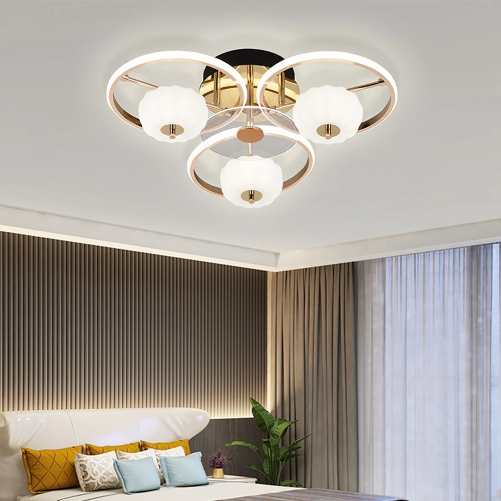 New Originality Living Room Ceiling Lamp Modern Bedroom Restaurant Chandelier Intelligence LED Indoor Decorate Lamps Lanterns