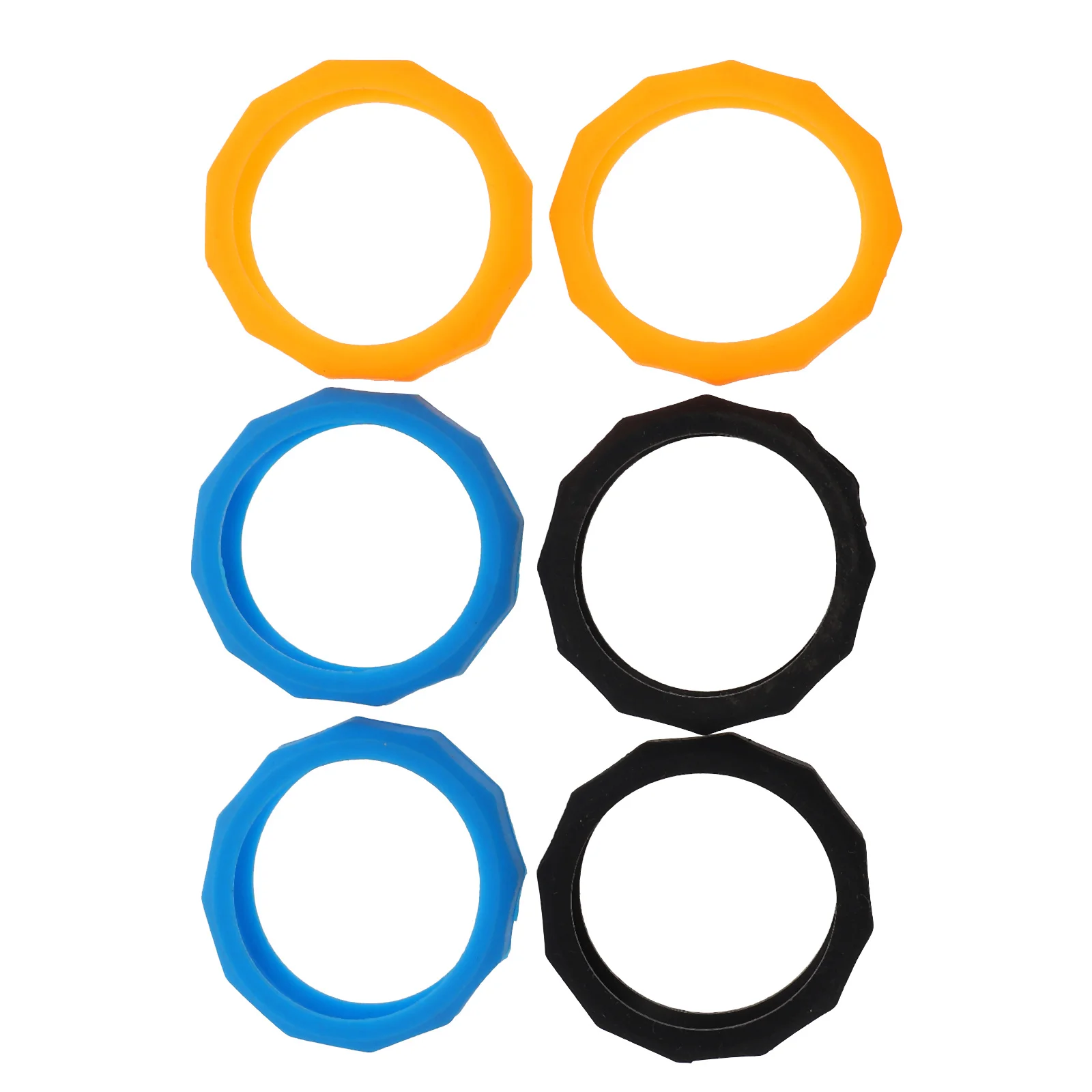 

6Pcs Microphone Anti-Rolling Silicone Rings Shockproof Durable Wireless Mic Protection Non-Slip Holder Microphone Anti-