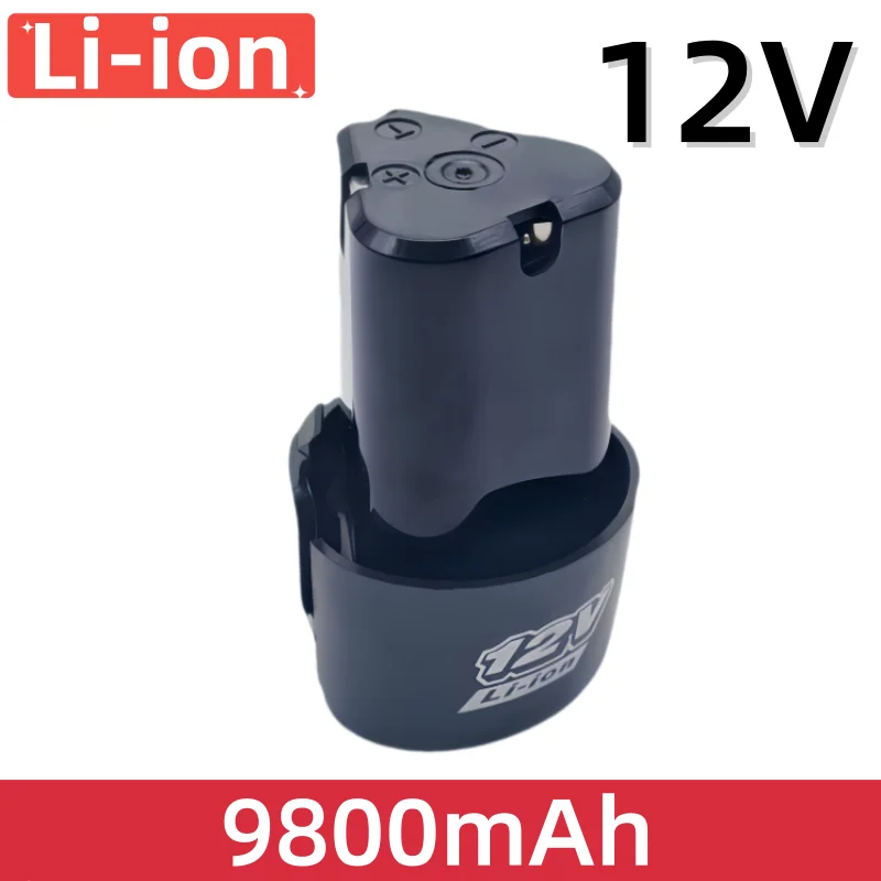 New12V 9800mAh New Rechargeable Lithium-ion Battery Electric Screwdriver Drill Mini Angle Grinder Tool