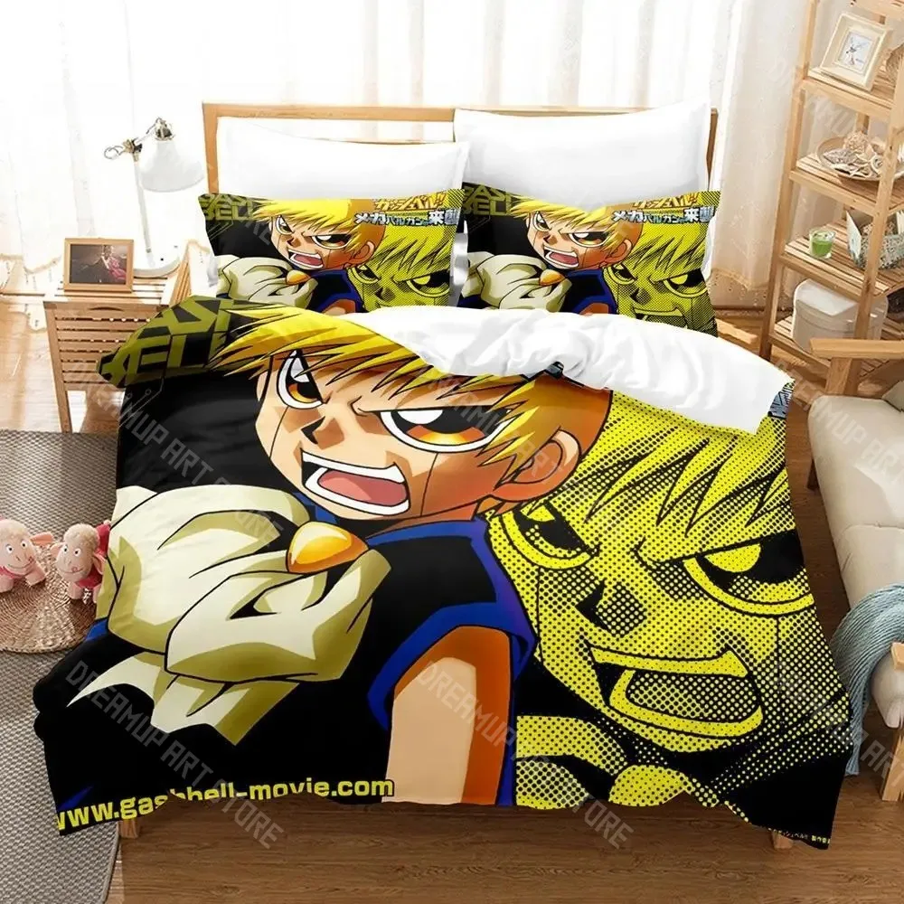 3D Printed Zatch Bell Anime Bedding Set for Boys Girls Duvet Cover Pillowcase Twin Queen King Full Single Double Sizes