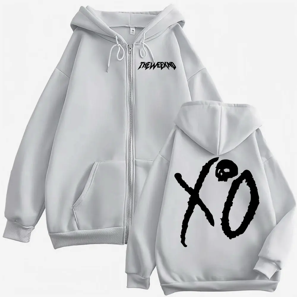 The Weeknd XO After Hours Til Dawn Jacke Sweatshirts Herrenbekleidung Übergroße Kapuzenpullover mit Reißverschluss Fleece Langarm-Pullover mit Reißverschluss – Detail 6