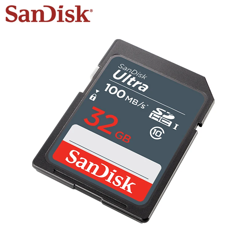 بطاقة ذاكرة SanDisk Ultra SDHC SDXC سعة 16 جيجابايت و32 جيجابايت و64 جيجابايت و128 جيجابايت و256 جيجابايت حتى 100 ميجابايت/ثانية بطاقة SD للكاميرا #3