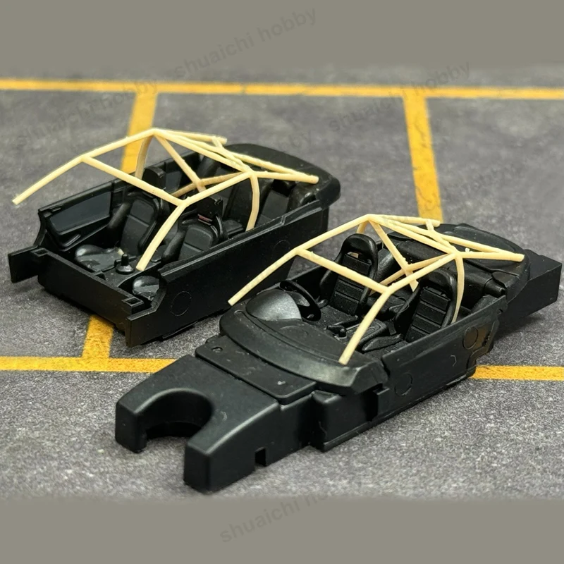 1Set 3D Printed Roll Cage for 1/64 Scale Racing Car Model Resin Roll-protection frame Support stand Simulation Car Toys Parts