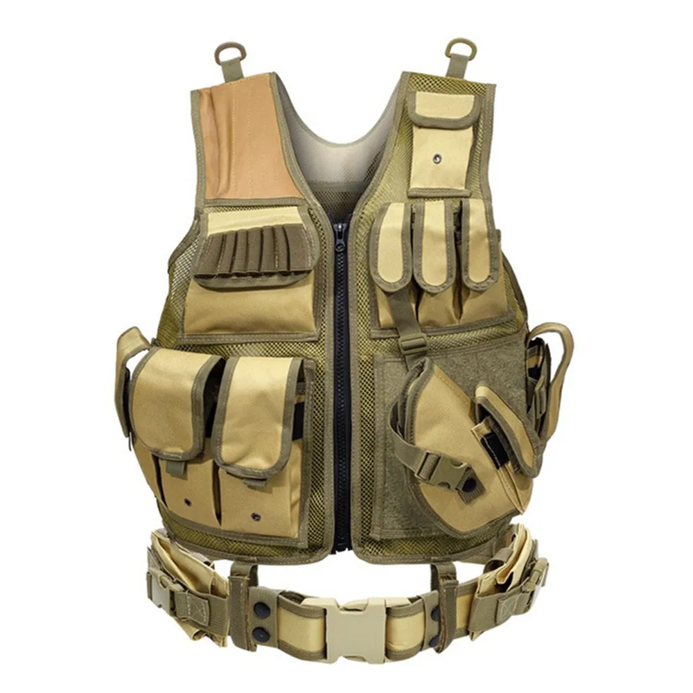 600D Nylon Plate Carrier Tactical Vest Outdoor Hunting Protective Adjustable MODULAR Vest Airsoft Combat Accessories Security