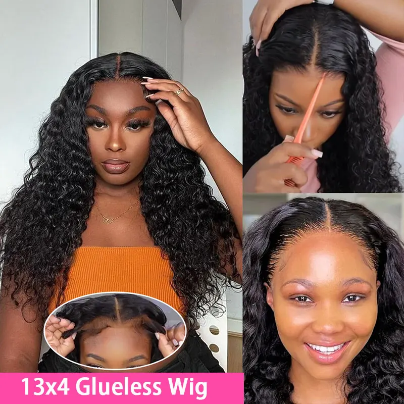 Glueless Wig Human Hair Ready To Wear 13x4 Water Wave Wigs Human Hair For Woman Brazilians Deep Wave Frontal Wig 13x6 Hd Lace