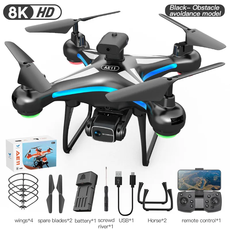 

AE11 Drones 8K HD Professional ESC Camera Life Laser Obstacle Avoidance Aerial Photography Quadcopter RC Helicopter Toys Gifts