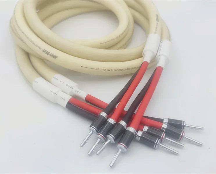 MH-950 Single Crystal Copper Original Main Speaker Cable Fever HIFI Speaker Cable Carbon Fiber Head