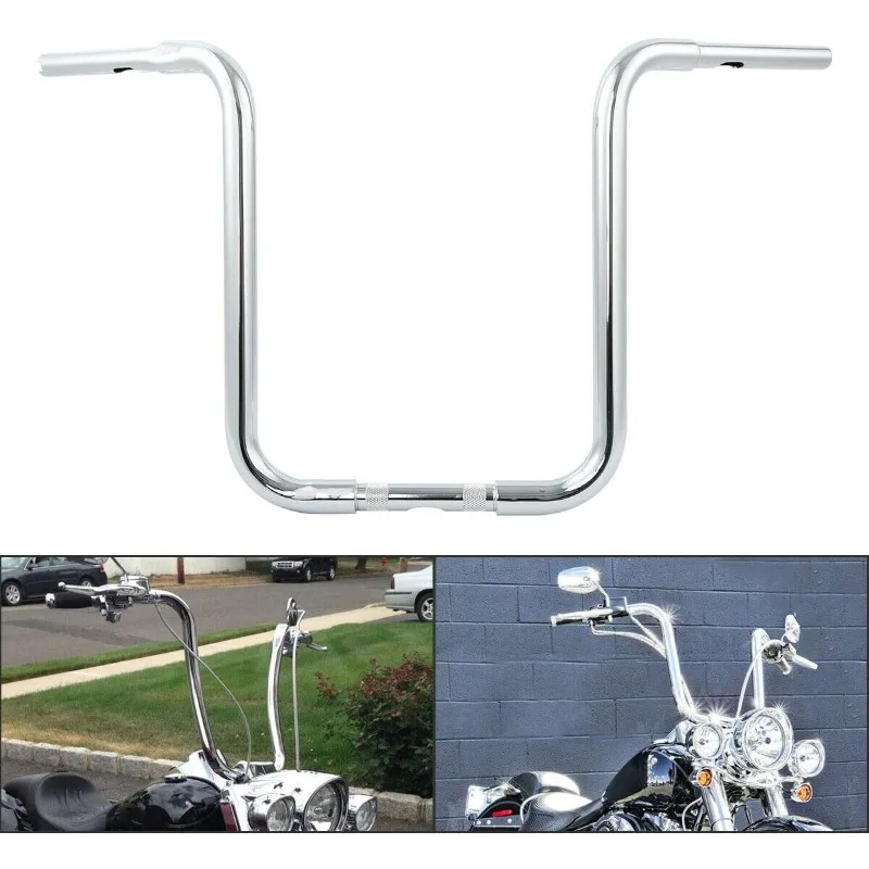 

TCMT 18" Rise 1-1/4" Ape HangerBar Handlebar Fits For Sportster XL 883 1200 Softail Slim Heritage Fat Boy Deluxe Deuce Dyna Sup