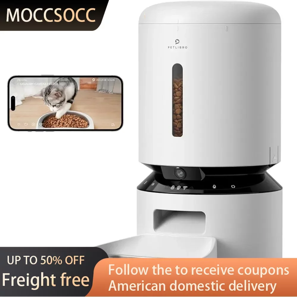 

1080P HD Video with Night Vision Automatic Feeder of Cats 5G Wi-Fi Pet Feeder Feeding and Water Dog Supplies Freight free