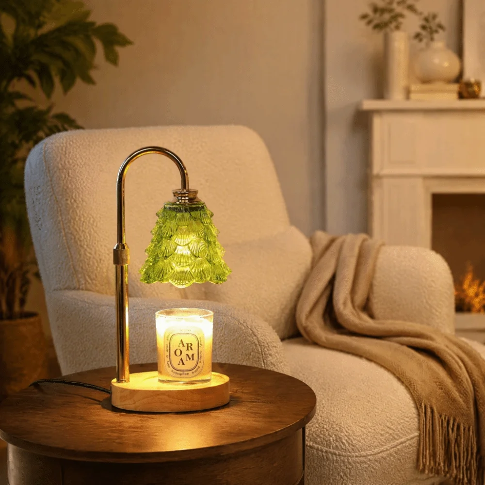 Adjustable Height Wax Melt Lamp Minimalist Luxury Creative Dimmable Fragrance Lamp Vintage Retro Aromatherapy Lamp Learning