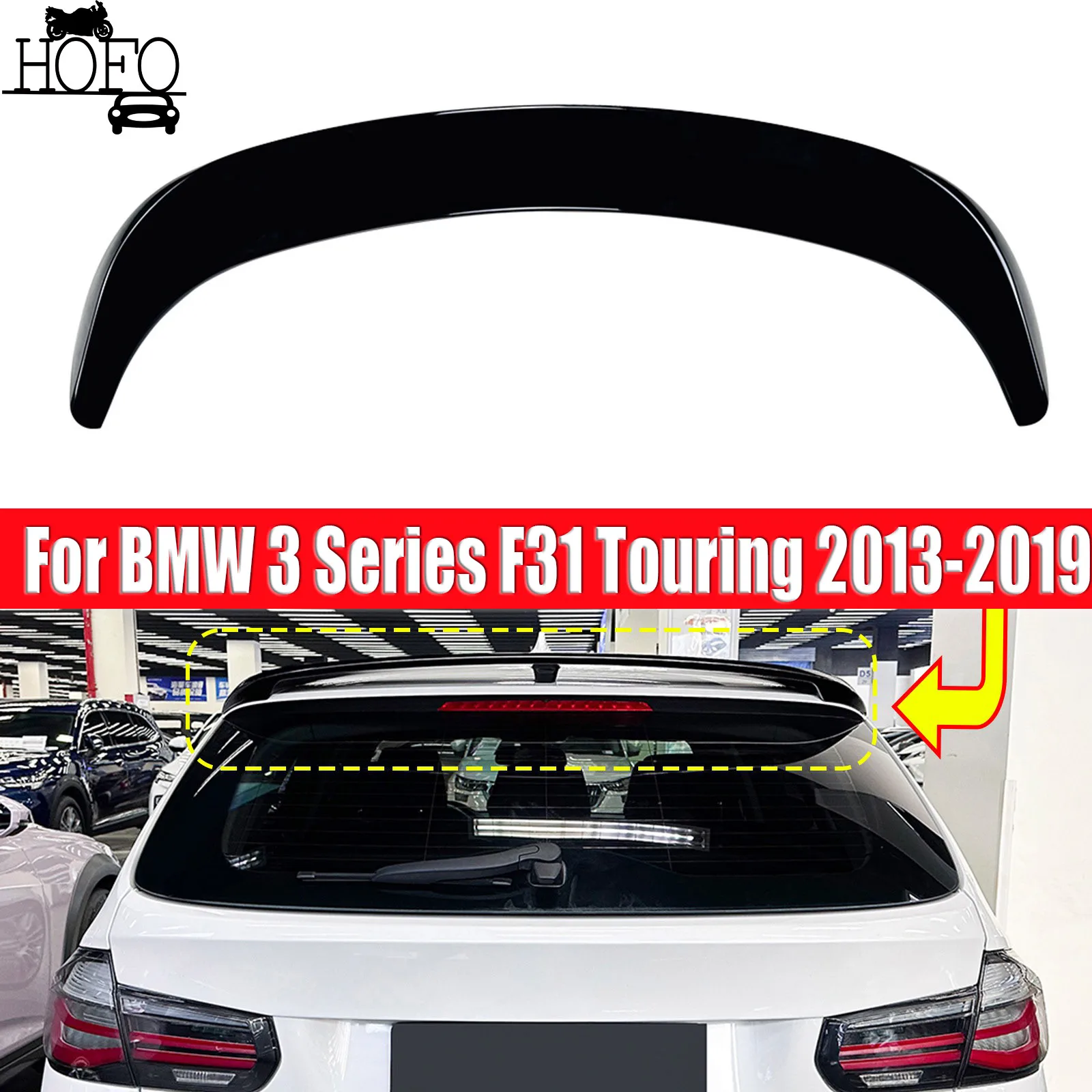 

Rear Roof Spoiler Splitter Wing Body Kit For BMW 3 Series F31 Touring 2013-2019