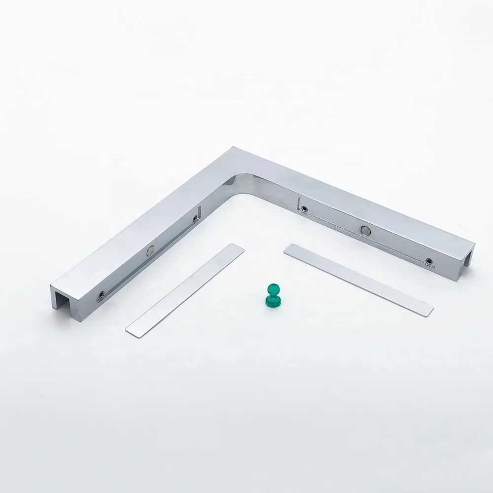 

European Style Frameless Hinge Shower Enclosure with 90 Degree Left Design Stainless Steel 304 8-10mm Glass for Hotel Residence