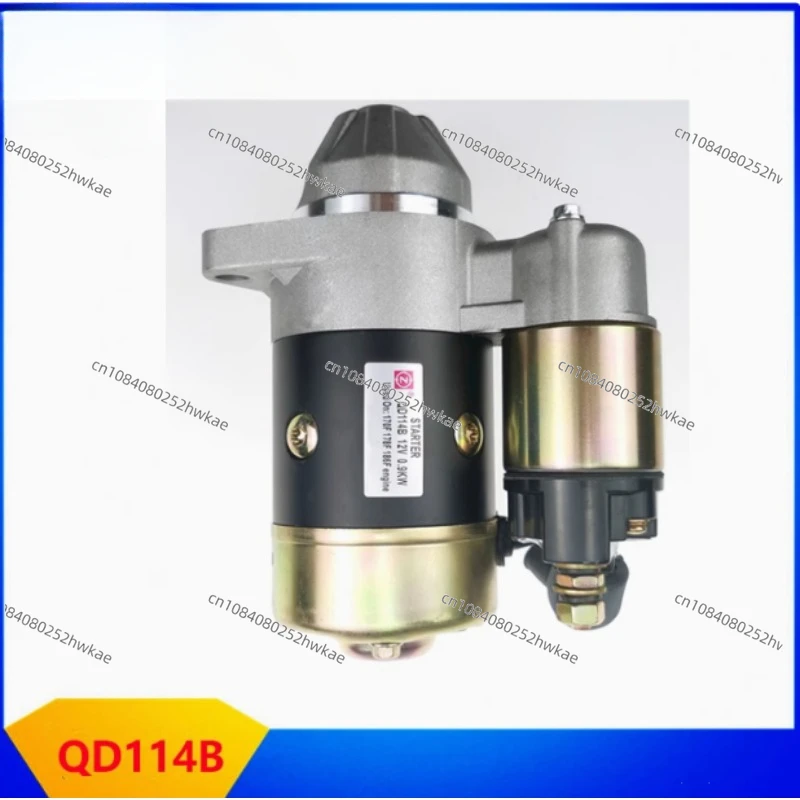 QD114A Starter 12V for Air-cooled Diesel Engines 170F 178F 186F 192F Starter Motor