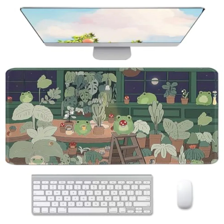 

Cute Large Mouse Pad, Extended Mouse Pad Desk Pad Easy Typing for Typing Office Game 35.4 x15.7 in