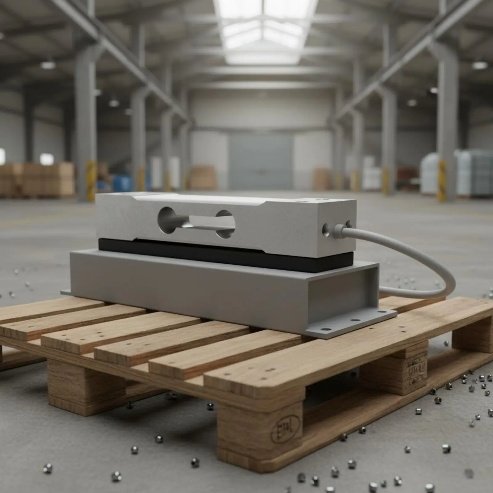 

Single Point Load Cell Heavy Duty Load Cell Force Sensor Fast Reaction Industrial Equipment Compact Design for Weighbridge