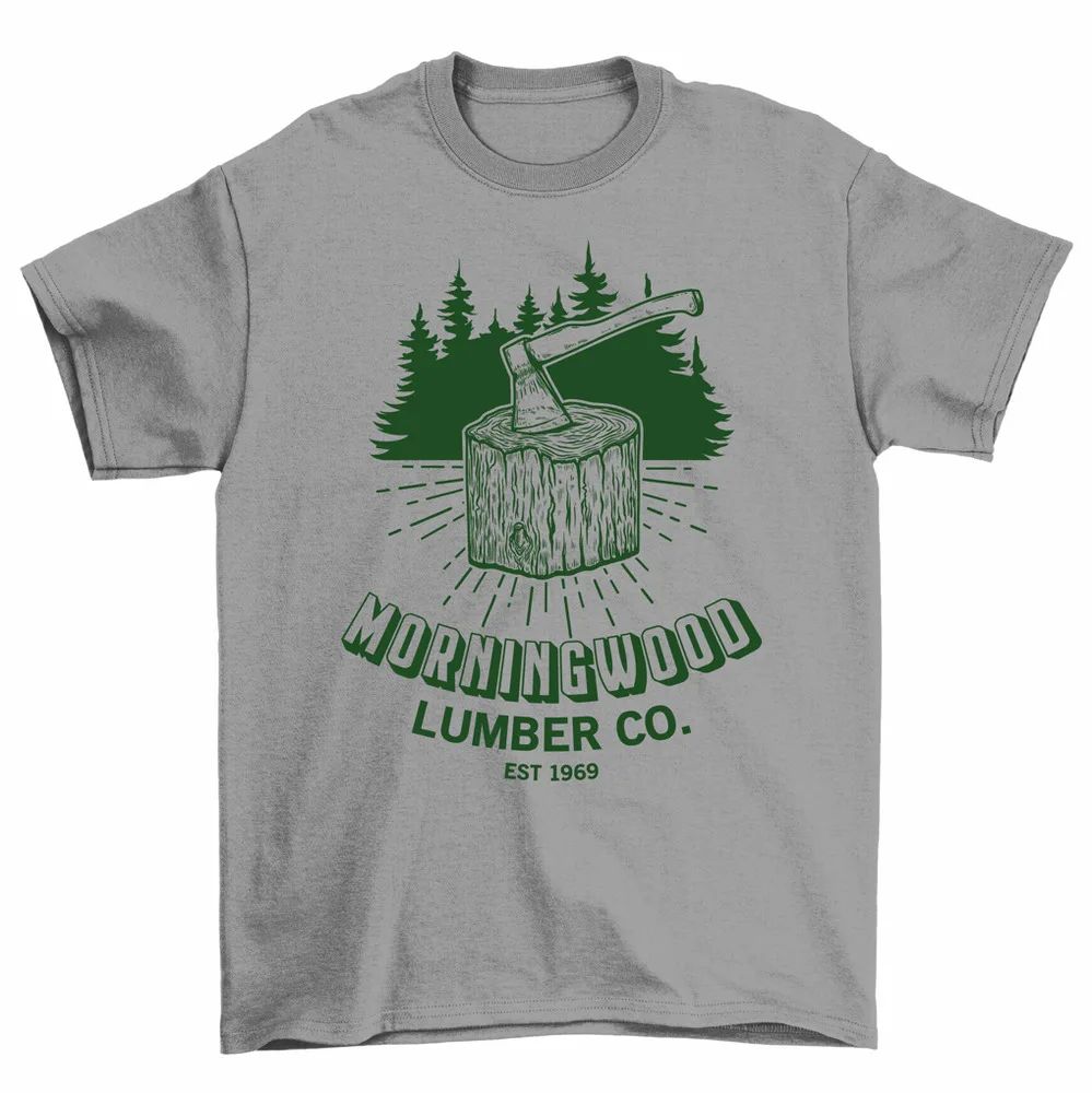 Morningwood Lumber Co Est 1969 T-Shirt Funny Camping Carpenter Tee High Quality 100%Cotton Short Sleeve