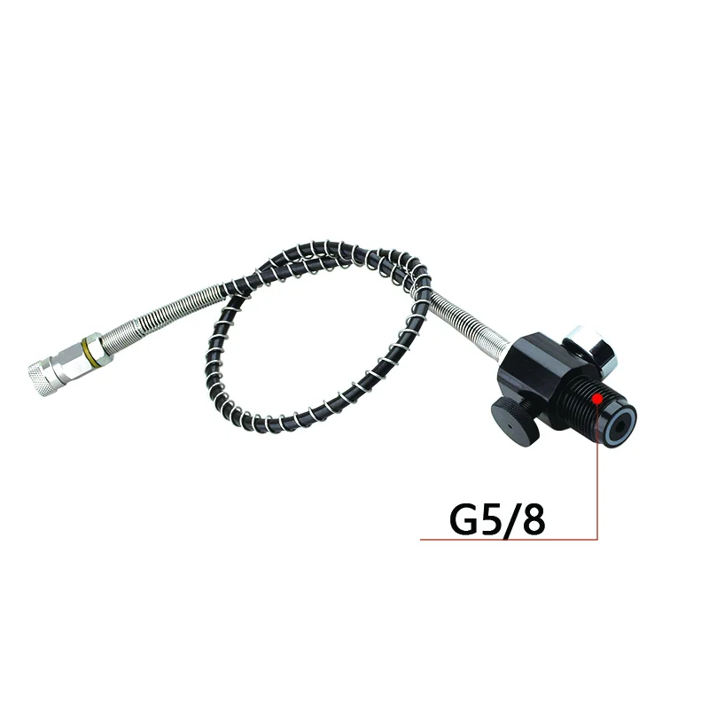 

HPA Scuba G5/8 Connect Fill Station Filling Charging Adaptor 300BAR 4500PSI Gas Cylinder Refill 50CM Hose CO2 Soda Water Stream